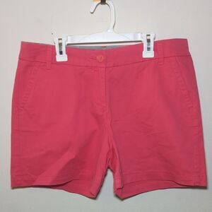 Crown & Ivy Solid Pink Shorts with 4.5" inseam Women's Size 8